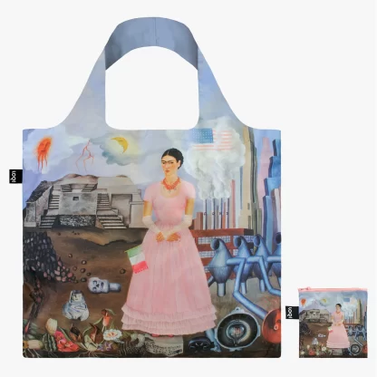 Frida KahloFRIDA KAHLO Self Portrait On The Borderline Recycled Bag bolso saco reutilizable frida kahlo