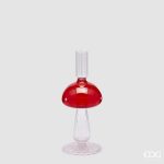 MUSHROOM CANDLE HOLDER H.23 D.9.5 C4Cod. 4400160A140Variation WHITE RED edg enzo de gasperi cogumelo fungo vela