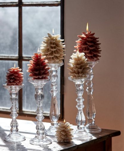 PINE CONE CANDLE H.13.5 D.11 C4Cod. 6100158A976 edg enzo de gasperi pina piña pinha pinheiro vela