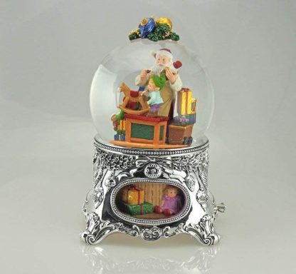 56057 music box kingdom caixa de música globo de neve natal navidad bola de nieve