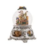 56057 music box kingdom caixa de música globo de neve natal navidad bola de nieve