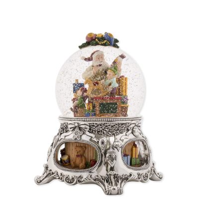 56057 music box kingdom caixa de música globo de neve natal navidad bola de nieve