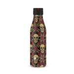 les artistes rose & skulls a-8133 garrafa térmica termos