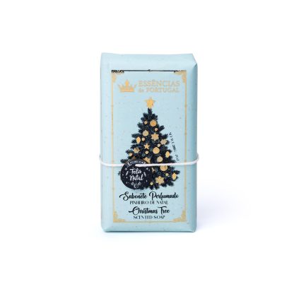 Sabonete 200gr O Brilho do Natal: Azul (Pinheiro de Natal)- Aroma: Pinheiro de Natal- Marca: Essências de Portugal