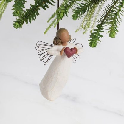 With Love Ornament 28257 Gift tag has the sentiment "You are loved". enesco willow tree susan lordi