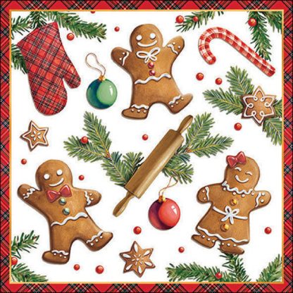 Napkin 33 Gingerbread cookies FSC MixArticle number33318880 guardanapos  servilletas navidad natal