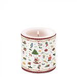 Candle small Ornaments all over redArticle number39214765 vela natal navidad nv