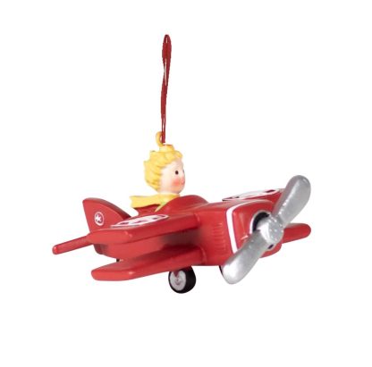 525599 AEROPLANE BAUBLE le petit prince principezinho pendente pinheiro