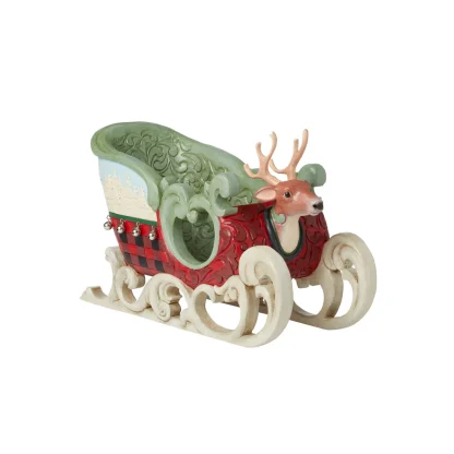 Open Sleigh Figurine 6015444 jim shore natal trenó trineo natal navidad