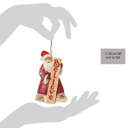 Santa "Believe" Hanging Ornament6015512