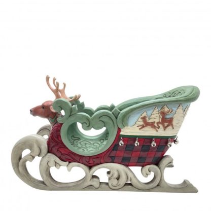 Open Sleigh Figurine6015444 jim shore natal trenó trineo natal navidad