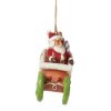 jim shore natal trenó trineo natal navidad Gingerbread Santa in Sleigh Hanging Ornament6015508