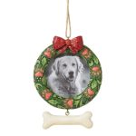 Dog Wreath Pet Hanging Ornament6015516 pendente jim shore heartwood creek natal navidad