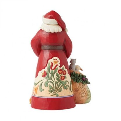 Santa with Cats and Dogs Figurine6015499 jim shore heartwood creek natal pai natal papá noel