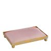 Plateau rectangulaire tapissier pour décor parfumé - Rose mathilde m. gesos yeso