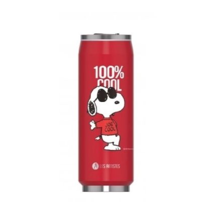 Lata Isotérmica 500ml con pajita Les Artistes: Cool Snoopy Roja