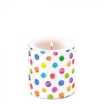 Candle small Polka dots whiteArticle number19219315 vela bolinhas