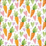 Napkin 33 Carrots and hearts white FSC MixArticle number23319760