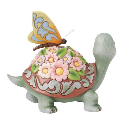 A Delicate Friendship (Turtle with Flower Shell Figurine)6016388 tartaruga