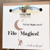 Pulseira Fio Mágico Dedal com Pendente: Verde com Coração KEEP OUT