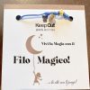 Pulsera Hilo Mágico Dedal con Colgante: Azul con Trevo - Imagen 3