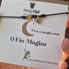 Pulsera Hilo Mágico Dedal con Colgante: Negro com Estrella - Imagen 2