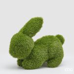 RABBIT GRASS DECORATION H.40 L.53 L.29 C4Cod. 8100682A700Variation GREEN