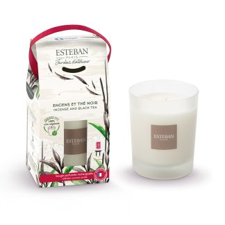 Vela de 180 g en caja de regalo: Incienso y Té Negro / Encens et Thé Noir