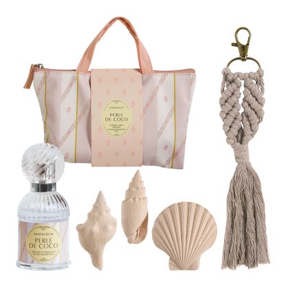 Bolso Bain de Soleil con yesos, colgante y spray aromatizante Perle de Coco: Mathilde M.