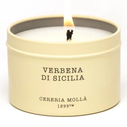 Vela en lata Travel 90gr Cereria Mollá: Verbena di Sicilia