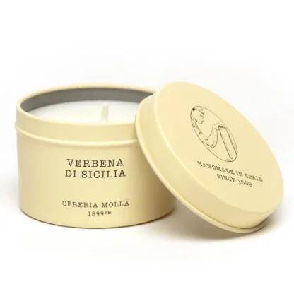 Vela en lata Travel 90gr Cereria Mollá: Verbena di Sicilia - Imagen 2