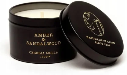Cereria Molla - Amber & Sandalwood Travel Tin Candle