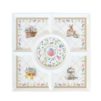 R2095SPBL– Prato para aperitivos Spring Bloom: Easylifeeasylife páscoa