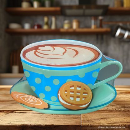 Cappuccino Cup assorted lata silver crane