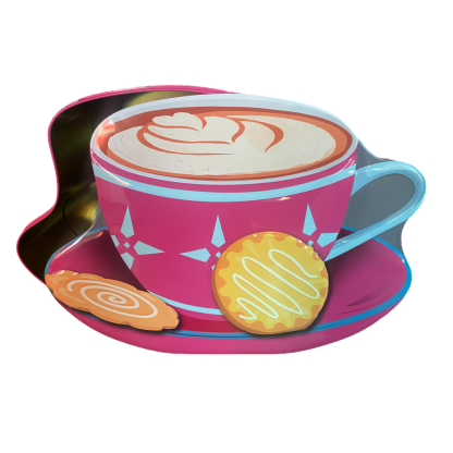 Lata Taza Cappucino XL Rosa - Imagen 3