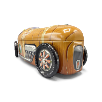 Bunny Girl Carrot Racing Car lata silver crane chocolates bombons páscoa afilhados lata coelho