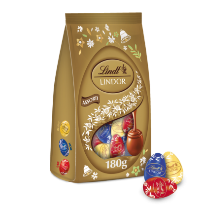 Bolsa Mini Huevos LINDOR Surtido Gold 180g - Lindt