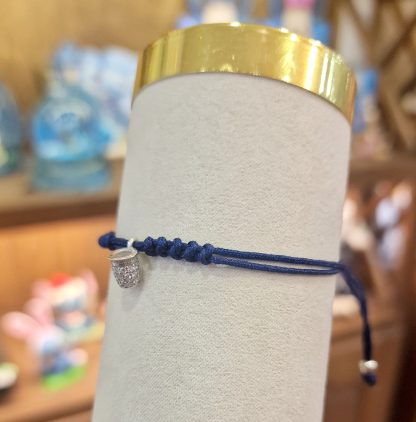 Pulsera Mamori Dedal (plata): Azul Marino con piedras blancas