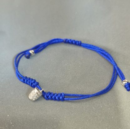 Pulsera Mamori Dedal (plata): Azul con piedras plata