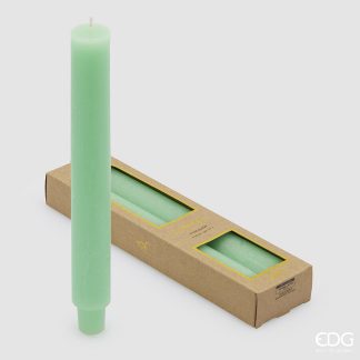 SOLID STEM CANDLE CF 2PCS H.25 C4 Cod. 6100146A110 edg vela rosa enzo de gasperi