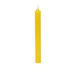 Vela candelero 19cm Amarillo: Cereria Mollá – 1 unidad– Vela sin humo, sin goteo y sin aroma– El color se satura a través de la vela.– Altura: 19cm; diámetro de la base: 2 cm– Tiempo aproximado de combustión: 7 horas– Mechas 100% algodón; Peso de vela de unos 70 g– Marca: Cereria Mollá