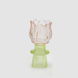 TULIP CANDLE HOLDER SPRING 4 ASS. H.14 D.7 C5 Cod. 4400305A999 castiçal tulipa edg enzo de gasperi vela
