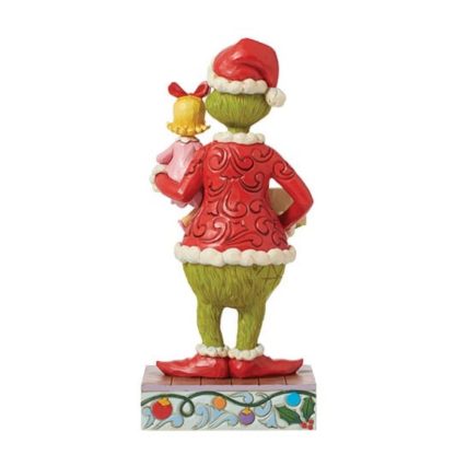 Naughty Nice Grinch and Cindy Figurine6015212  grinch enesco jim shore heartwood creek natal navidad Grinch Pushing Tree up Fireplace Figurin
