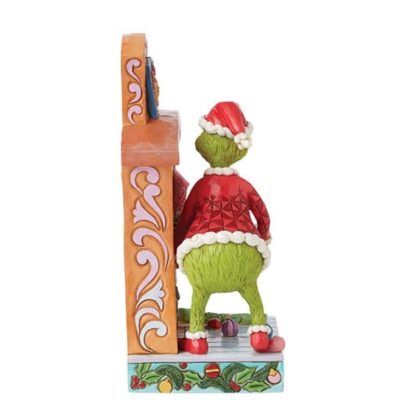 grinch enesco jim shore heartwood creek natal navidad Grinch Pushing Tree up Fireplace Figurine 6015214