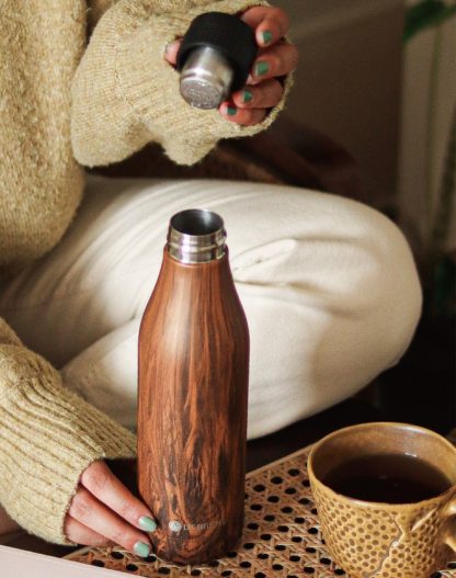 a-2101 les artistes wood  GARRAFA TÉRMICA INOX 500 ML WOOD LES ARTISTES