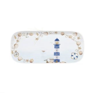 Bandeja para tarta 40 x 17,5cm Faro/Blue Lighthouse: Easylife