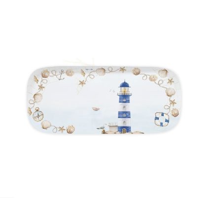 Bandeja para tarta 40 x 17,5cm Faro/Blue Lighthouse: Easylife